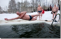 Russia Ice Swimming