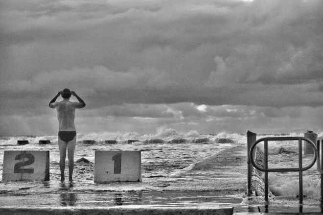 lonely swimmer by Sterling67